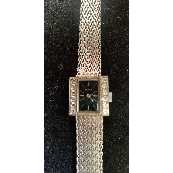 Vintage Kelek Woman’s Rhinestone Watch Swiss Movement Rare! Stainless Steel Band main image 9